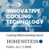 Bestätigung des Cooling-Effekts durch Hohenstein Institut