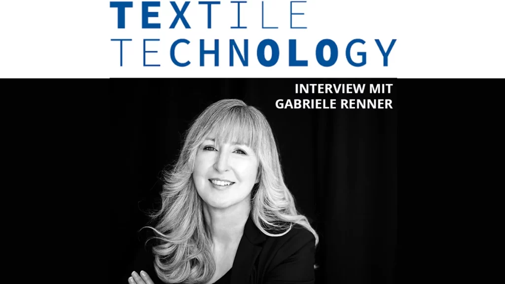 Gabriele Renner mit Logo "Textile Technology"