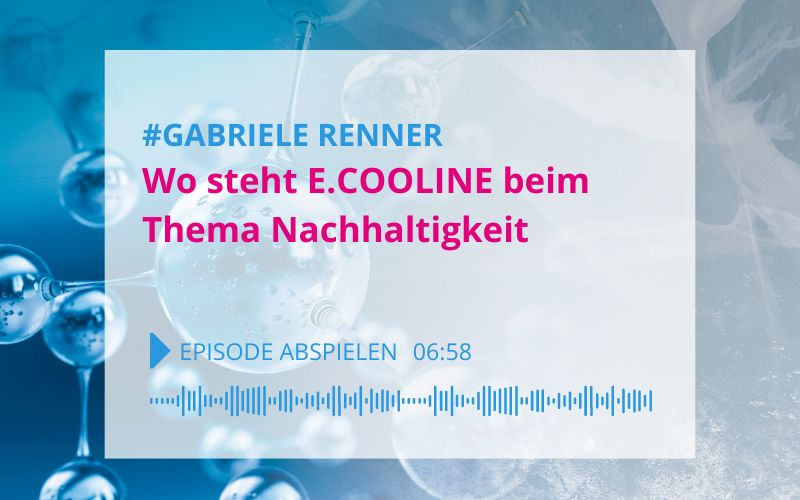 E.COOLINE Podcast - Gabriele Renner zum Thema Nachhaltigkeit bei E.COOLINE