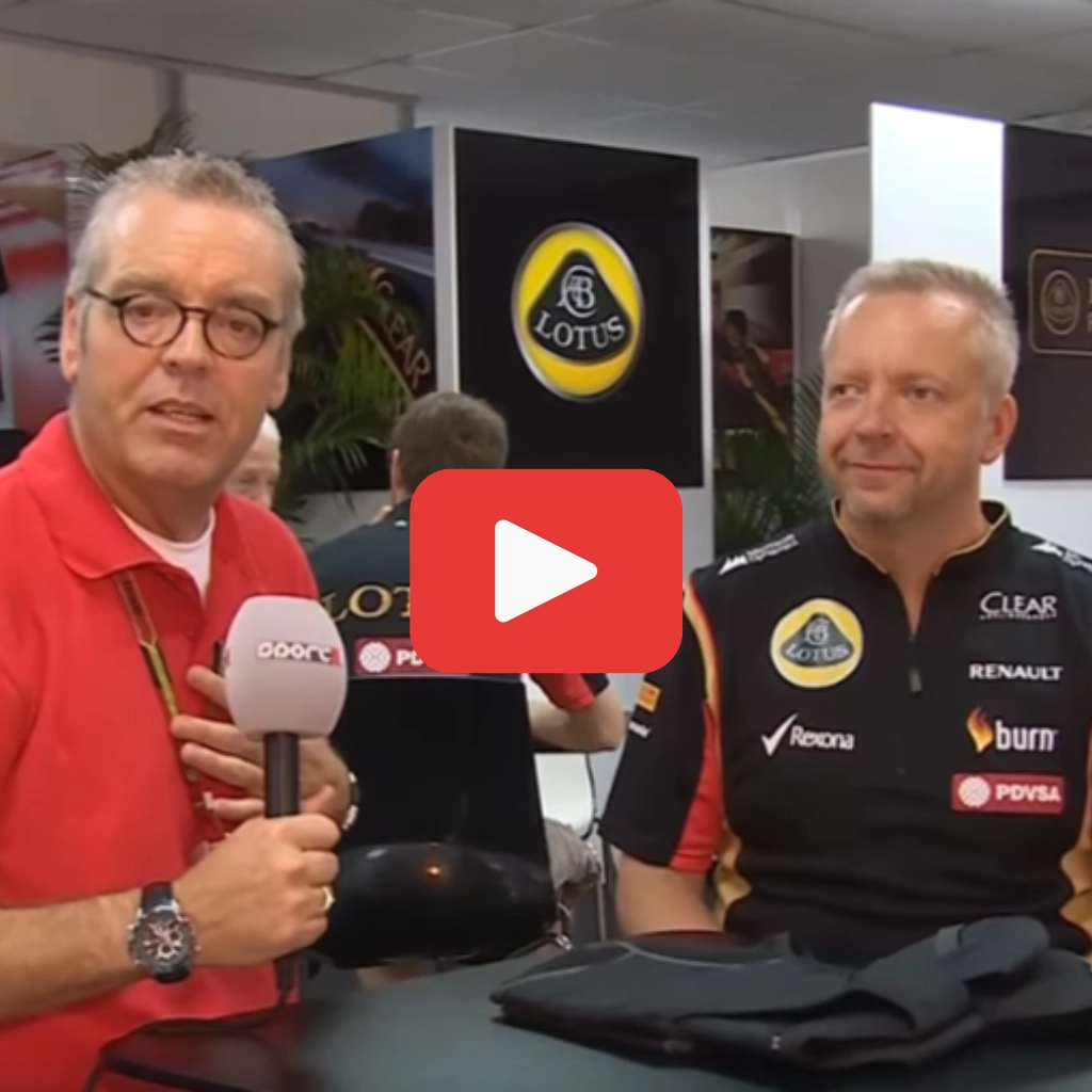 Paul Seaby von Formel 1 Team Lotus im Gespräch mit Reporter über Ecooline Kühlkleidung