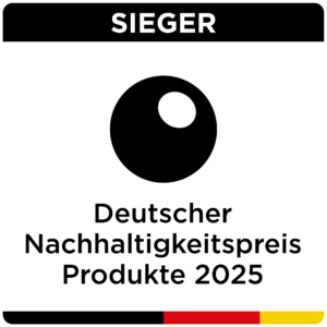 E.COOLINE ist Gewinner des DNP: Sieger-Logo Deutscher Nachhaltigkeitspreis Produkte 2025