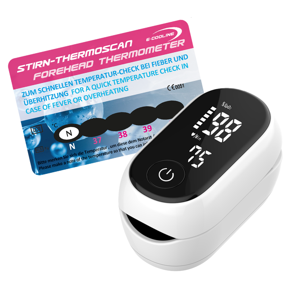 E.COOLINE Pulsoximeter und Thermoscan