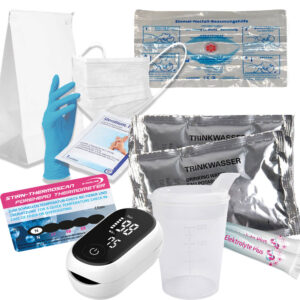 Nachfüllset 2 - Thermoscan, Pulsoximeter, Flüssigkeitszufuhr, Hygieneartikel, Beatmungsmasken