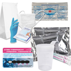 Nachfüllset 3 - Thermoscan, Wasser, Elektrolyte, Hygieneartikel, Notfall-Beatmungsmaske