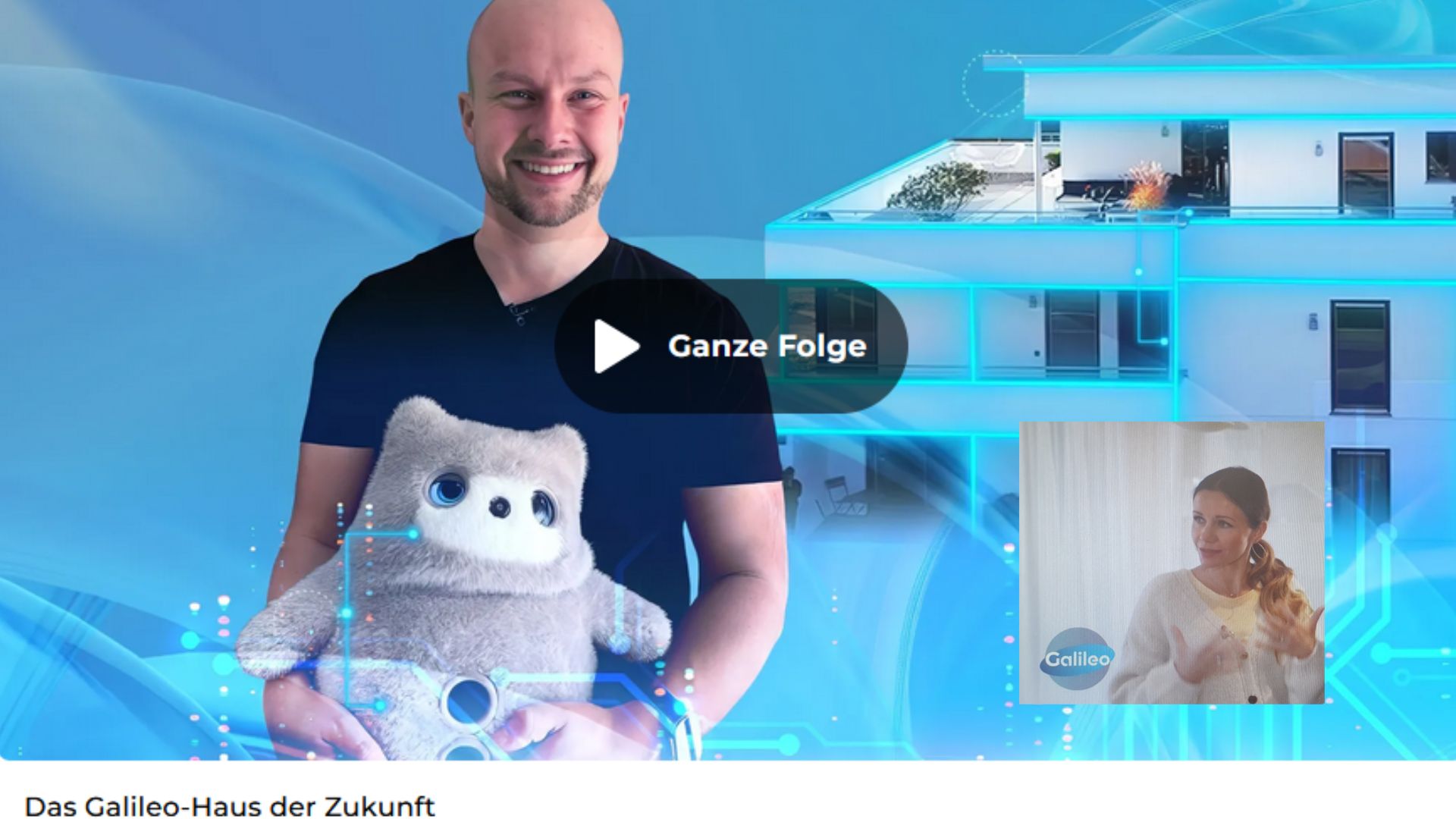 Galileo-Haus der Zukunft mit den kühlenden Vorhängen von E.COOLINE