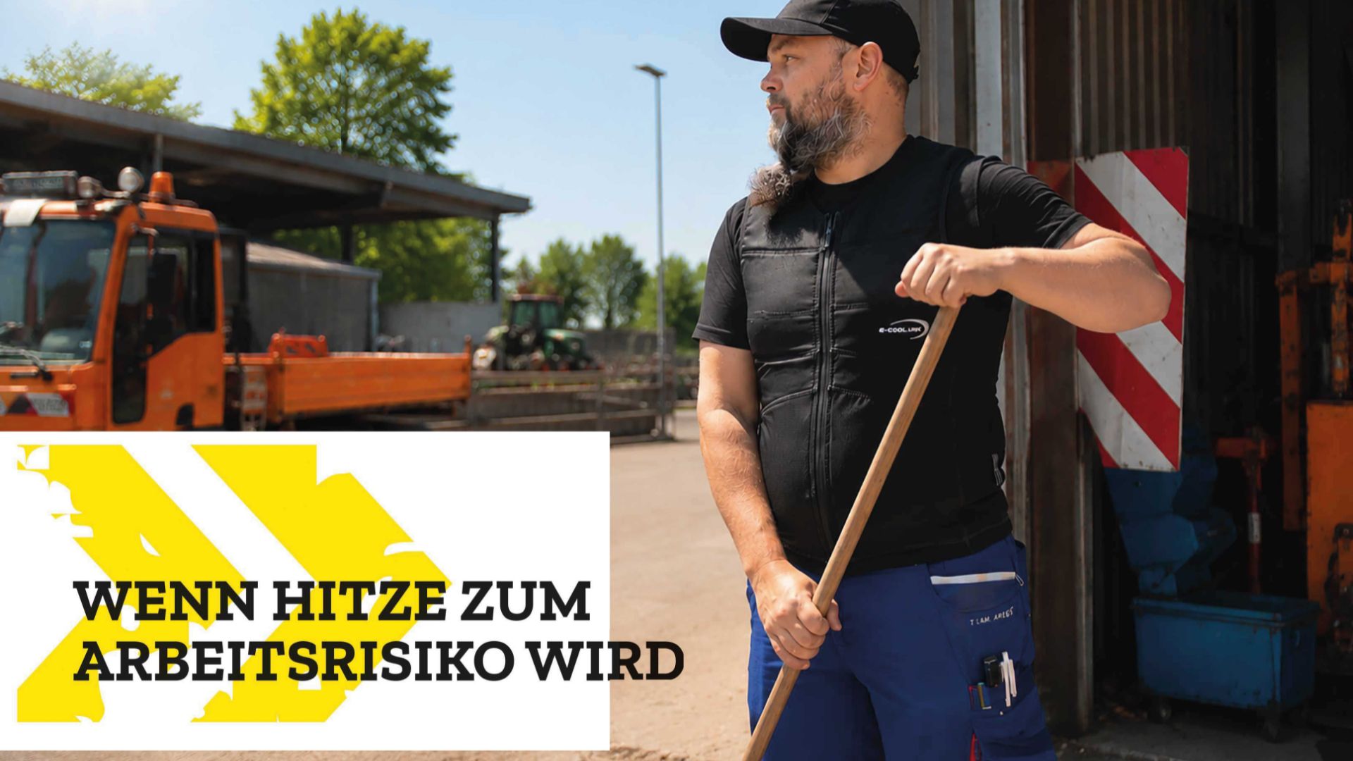 E.COOLINE Kühlkleidung bei der Stadt Ulm: Wenn Hitze zum Arbeitsrisiko wird - Arbeiter mit E.COOLINE Kühlkleidung