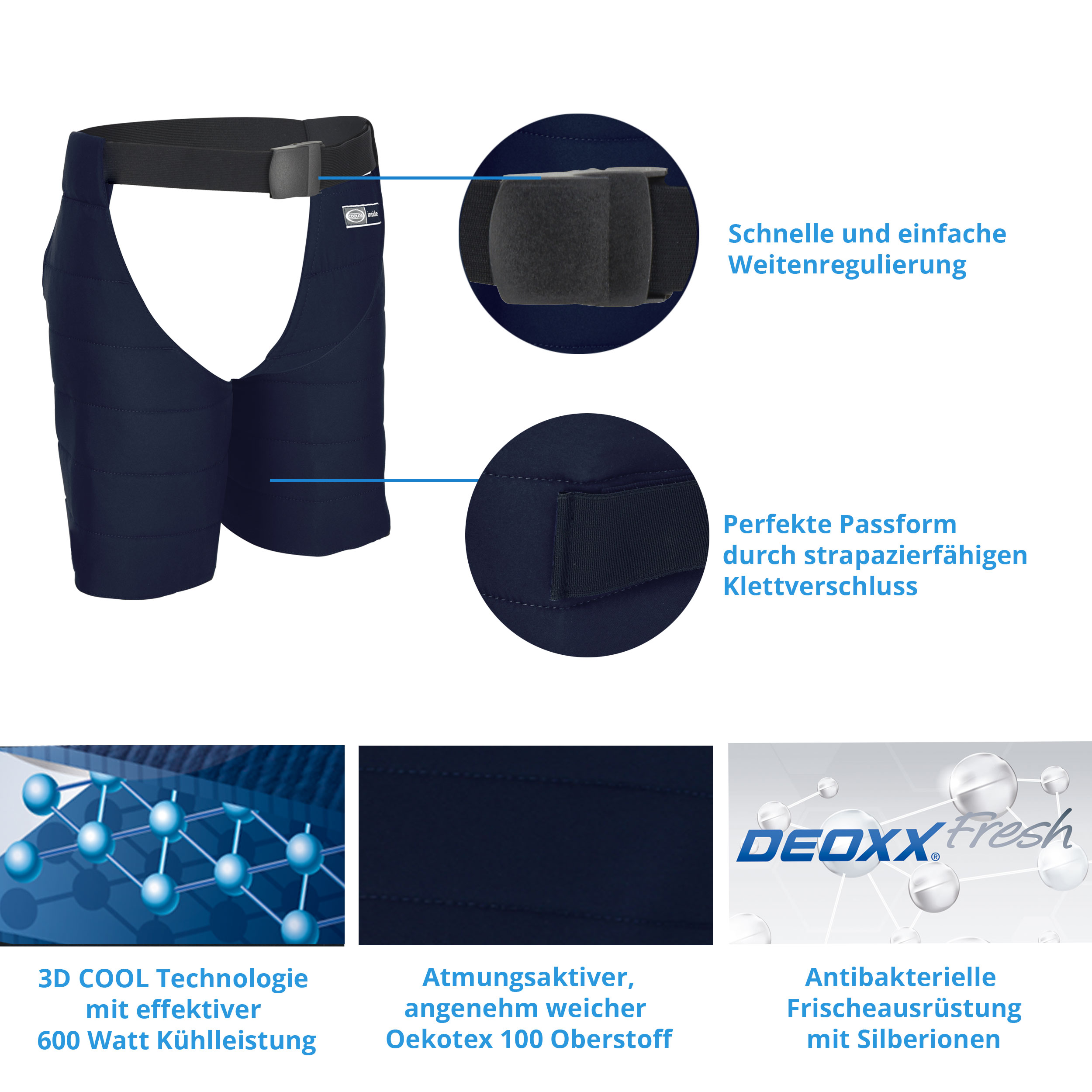 E.COOLINE Powercool SX3 Chaps - 1 Paar mit Gürtel – Bild 5